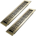 Howeall 2x12 Inches 2 Pack Heavy Duty Walkable Floor Register Easy Adjust Air by Howeall