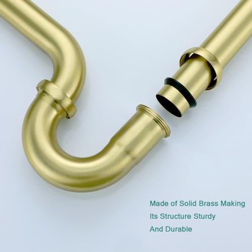 Brass P Trap U-Shape 11/4 inch Sink Drain Pipe - Image 7