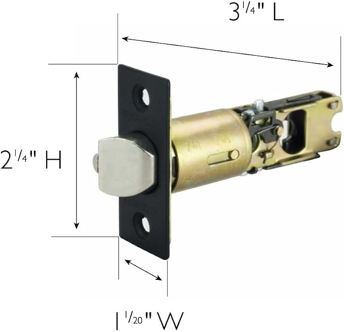 Design House 779280 Adjustable 2-Way Square Corner Replacement Entry Latch - Image 2