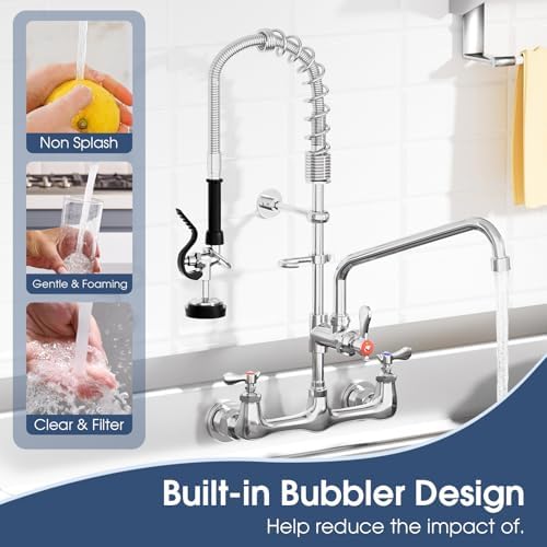 Commercial Wall Mount Kitchen Faucet - Image 6
