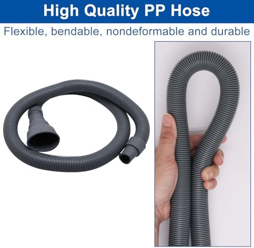 3.3ft Washing Machine Drain Tubing Extension, Corrugated Drain Pipe Univerdal - Image 3
