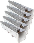 Slot Channel Drain with Stainless Steel Drain Grate Heavy Duty Durable Hidden by Unknown
