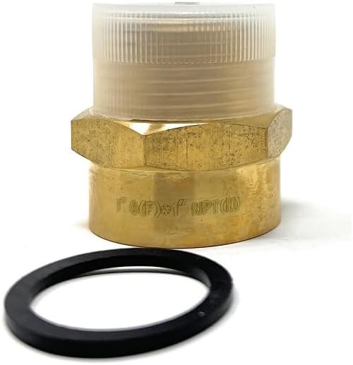 Cascada 1" G Thread Female to 1" NPT Male Adapter | Brass Pipe Fitting Adapter - Image 5