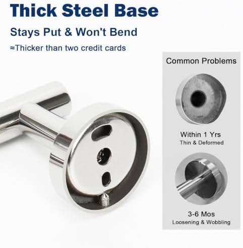NearMoon Bathroom Toilet Paper Holder, Premium SUS304 Stainless Steel Rustproof - Image 3
