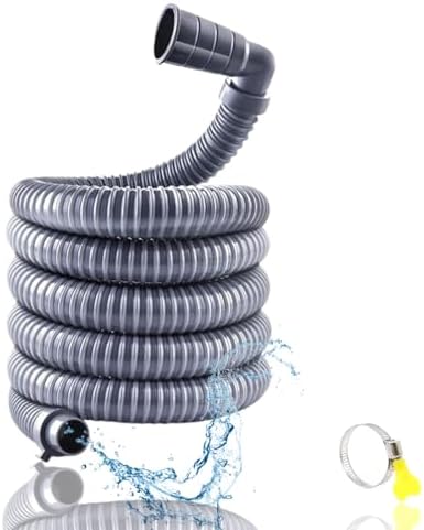 13ft Washing Machine 90 ° Right Angle Drain Hose by BRDUROBLA