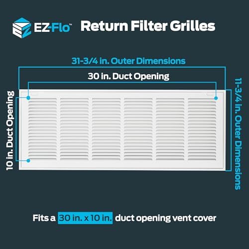 EZ-FLO 30 x 10 Inch Return Air Vent Cover - Image 2