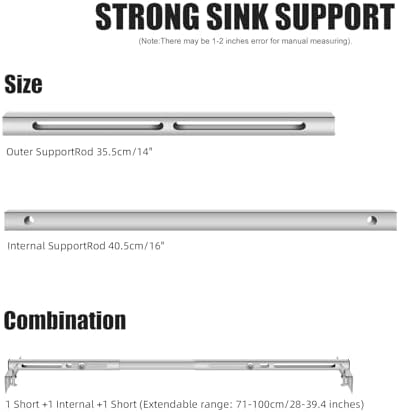 Undermount Sink Bracket & Kitchen Sink Installation Parts Kit, Stainless Steel - Image 2