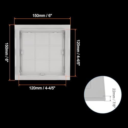 PATIKIL 5x5 inch Removable Hinged Access Panel, ABS Plumbing Access Doors Easy - Image 2
