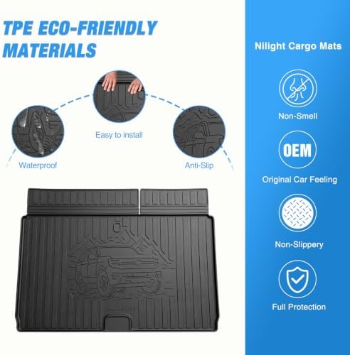 Nilight Cargo Mat for Ford Expedition Max 2025-2027 - Image 3
