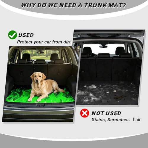 Green Flame Universal Cargo Liner Gardening Trunk Mat Waterproof Cargo Liner - Image 4