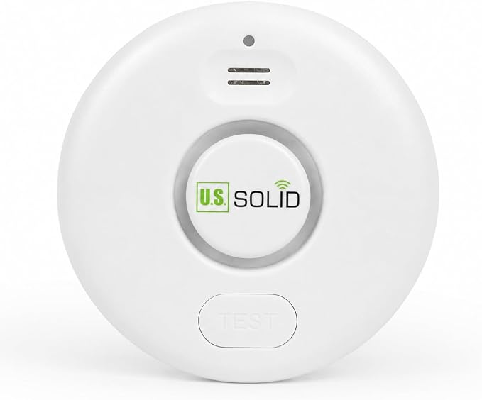 U.S. Solid WiFi Water Leak Detector, Tuya Smart App Flood Sensor Alarm by USSolid