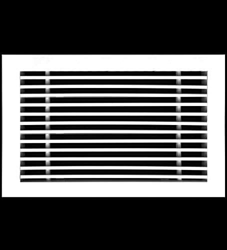 HVAC Premium 12"W X 8"H Linear Aluminum Clip-On Bar Return Air Grille - Image 2