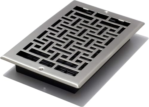 Decor Grates AJL610W-NKL Oriental Wall Register, 6-Inch by 10-Inch by DecorGrates