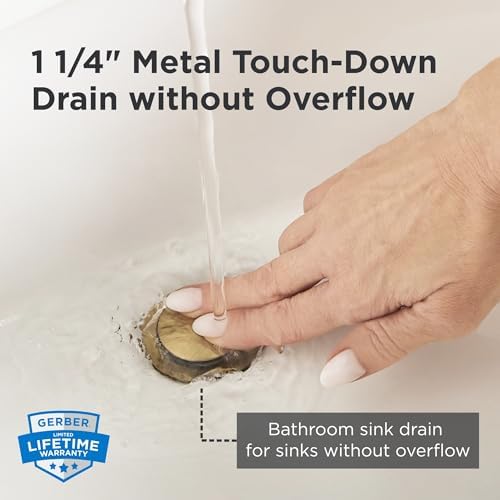 Gerber 1-1/4 in. Touch-Down Bathroom Sink Drain Without Overflow - Image 2