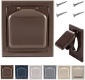 NO-PEST VENT Dual Door Dryer Vent Cover 4 Inch Outdoor, Made in USA, Highest by No-PestVent