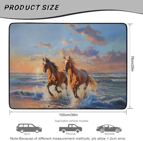 Sea Horse SUV Car Trunk Mat 29"x39" - Image 7