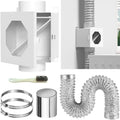 Upgraded Metal Dryer Duct Lint Trap Indoor Dryer Vent Kit by GTACASS