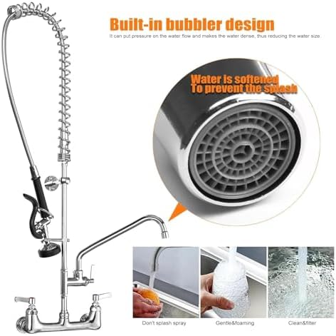 Commercial Sink Faucet with Sprayer - Image 4