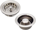 Westbrass D2165-07 Post Style Large Kitchen Basket Strainer by Westbrass