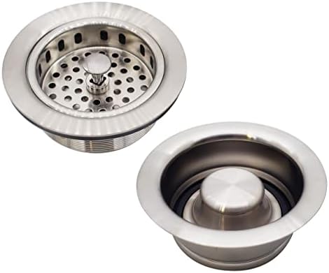Westbrass D2165-07 Post Style Large Kitchen Basket Strainer by Westbrass