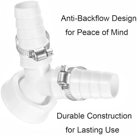 Sloped Anti-Backwater Drain Splitter Connector Two Size Options Fit Household - Image 4