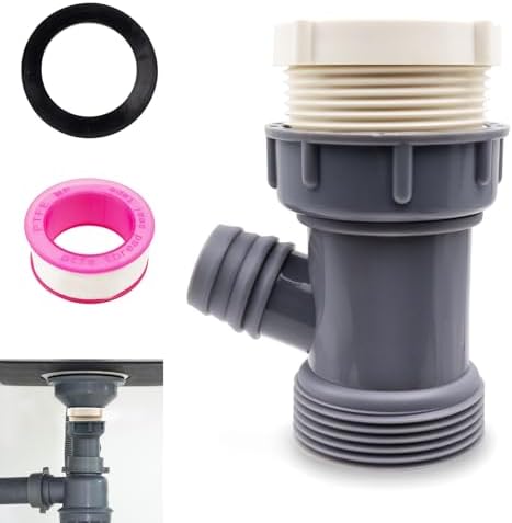 Dishwasher Drain Hose Adapter Universal Y-Shaped Kitchen Sink Drain Pipe Adapter by TiciKim