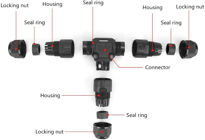 IP68 Waterproof Cable Connector 3-Pin 3 Way Junction Box | Outdoor Electrical - Image 9