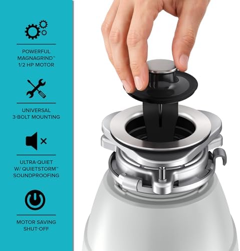 KRAUS WasteGuard 1/2 HP Continuous Feed Garbage Disposal - Image 3