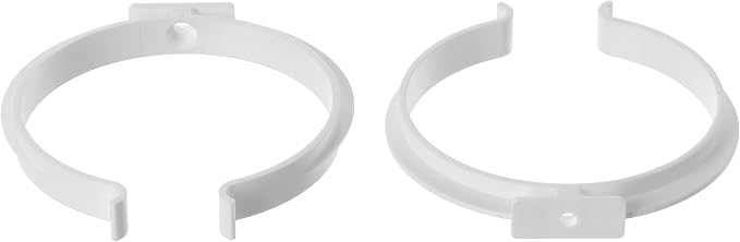 4 Inch Plastic Pipe Clamp Holder Brackets 2 Pack – Wall and Ceiling Mount Air - Image 5
