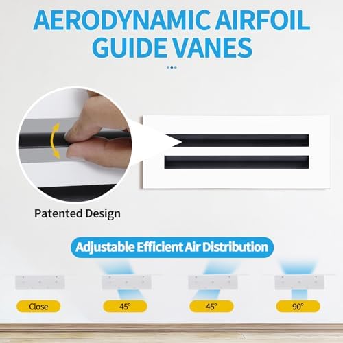 12x4 Modern AC Vent Cover, Decorative Air Vent Register Grille - Image 2
