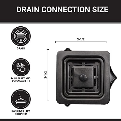 Strictly Sinks Stainless Steel Square Garbage Disposal Adapter - Image 2
