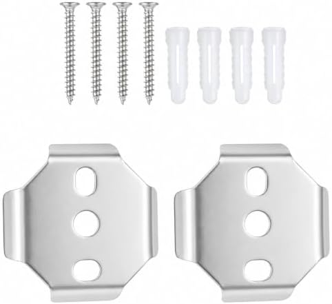 2 Pcs Towel Bar Replacement Parts Bathroom Hardware Bracket by Unknown