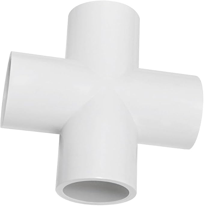 4 Way 3/4 SCH40 Flush Cross PVC Fitting Pipe Connector - Image 8