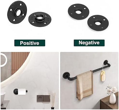 Industrial Pipe Floor Flange, Heavy Duty Malleable Iron Pipe Fittings, Wall - Image 4