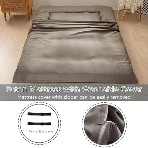 MAXYOYO 6" Extra Thick Japanese Floor Mattress Full Folding Futon Mattress - Image 3
