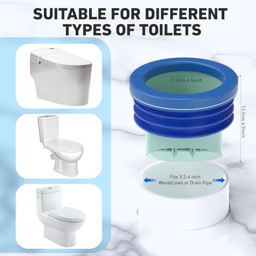 2pcs Toilet Flanges Wax Rings - Image 2