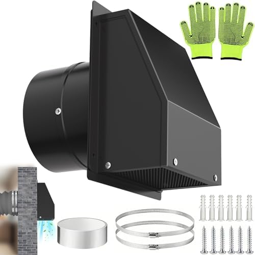 10 Inch Hooded Wall Vent Cover by Home