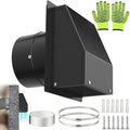 10 Inch Hooded Wall Vent Cover by Home