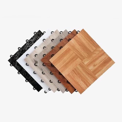 Flooring Inc's 3/8" Thick Interlocking Lightweight Plastic Practice Dance Floor by IncStores