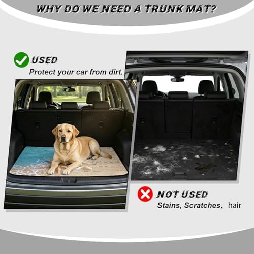 Beach Sea Starfish Trunk Mat for SUV Sedan Hatchback 29"x39" - Image 4