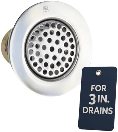 Nantucket Sinks 3 Inch Utility Commercial Sink Grid Drain, Chrome Finish by Nantucket+Sinks