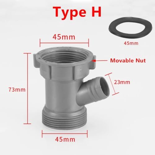 Universal Kitchen Sink Drain Pipe Adapter Replacement, Drain Hose Connector - Image 2