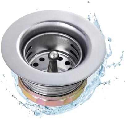 2" RV Sink Drain with Basket Strainer, Anti-Clog by Phivan