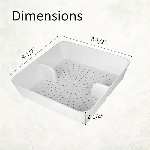 GSW 8 Pcs FS-PB ABS Plastic Floor Sink Drain Strainer Drop-in Basket, Catch - Image 2