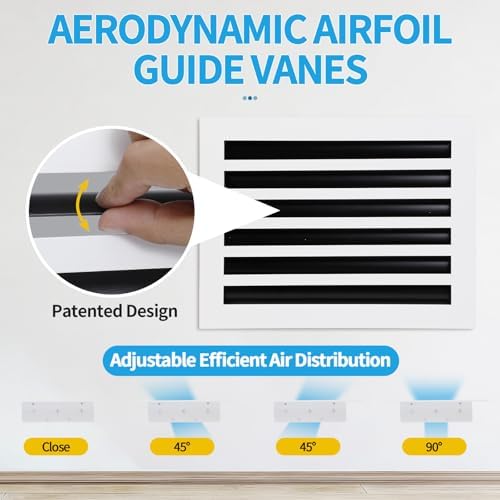 16x12 Modern AC Vent Cover, Decorative Air Vent Register Grille - Image 2