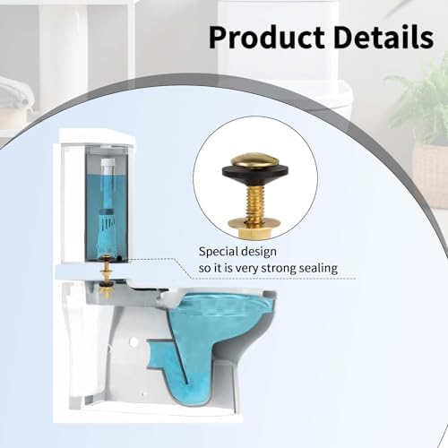 2Pcs Toliet Bolts Universal Toilet Tank to Bowl Bolts Kit Toilet Tank Bolts - Image 5