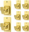 No Drill Curtain Rod Brackets, Universal Curtain Rod Holder, 8 Pack Self by EKOTTOK
