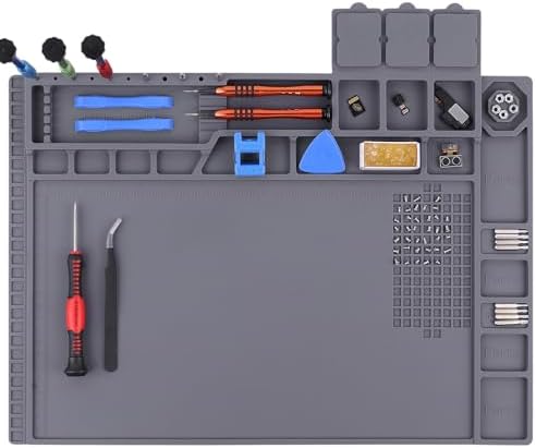 Premium Heat Resistant 932°F Magnetic Soldering Mat, 17.3'' x 11.8'' by HPFIX