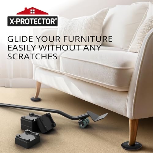 X-Protector Furniture Sliders for Carpet & Furniture Lifter Tool Set - Image 6