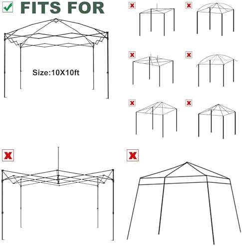 10x10 Canopy Replacement Top - Image 6